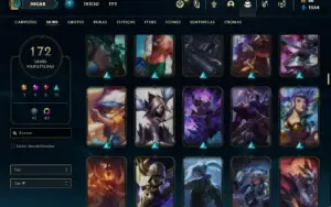 Conta ouro 3 com TODOS os champs e 172 Skins (MAIN JG / MID)