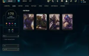 Conta ouro 3 com TODOS os champs e 172 Skins (MAIN JG / MID)