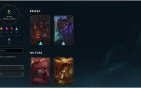 Conta League of Legends com várias skins