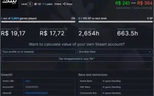 CONTA CS GO PRIME - LVL 15 GC 2.950 HORAS DE JOGO