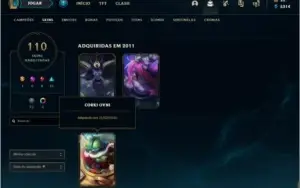 Conta de LoL de 2010 - Corki Ovni, Janna Vitoriosa.
