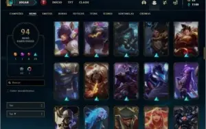 Conta prata 4 com 118 champs e 94 skins