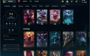 Conta prata 4 com 118 champs e 94 skins