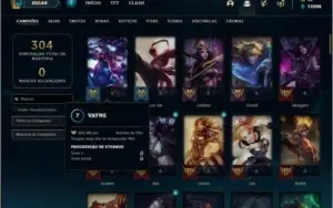 Conta unranked com 42 skins e 93 champs ( 3 vitoriosas )
