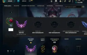 Mestre com 20 Champs e 3 Skins + 1380 RP