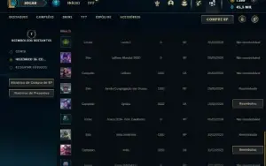 Mestre com 20 Champs e 3 Skins + 1380 RP
