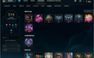CONTA TOP DE LOL - DIAMANTE DESDE 2015 MAIS DE 350+ SKINS