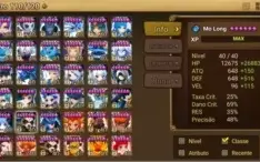 Conta do SW no Global com 104 mobs 6 estrelas sendo 26 nat 5