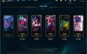 Conta League Of Legends - Season 4 - 80 Skins