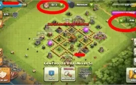 CONTA CLASH OF CLANS CV 5 COM TROCA DE NICK DISPONIVEL