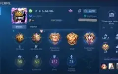 Conta Mobile Legends + Vários Heróis e Skins