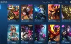 Conta Mobile Legends + Vários Heróis e Skins