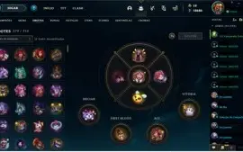 League of Legends - Conta LOL todos CHAMPS + 228 skins RARAS