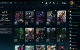 League of Legends - Conta LOL todos CHAMPS + 228 skins RARAS