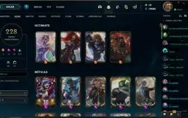 League of Legends - Conta LOL todos CHAMPS + 228 skins RARAS