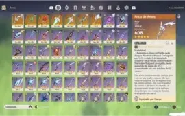 CONTA GENSHIN AR57 INCOMPARAVEL - 13 PERS. T5/ 7 ARMAS T5
