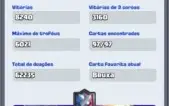 CONTA CLASH ROYALE NV 13 - 224 VITÓRIAS EM GUERRA