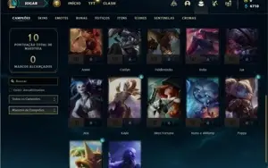 Conta prata 2 com 22 Champs e 5 Skins