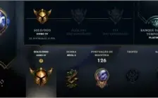 Conta Lv 56 Ouro 4 com 17 skin algumas muito raras