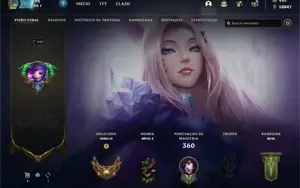 Conta League of Legends lvl 248 com 1096 skins