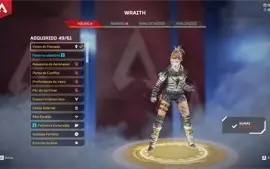 CONTA APEX LEGENDS, TODAS SKIN DA WRAITH (-1)