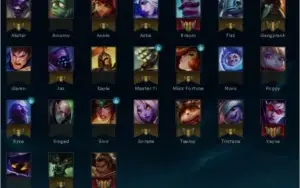Conta 24 campeões 2 skins 3 runepages unranked