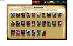 Conta league of legends Ouro V com borda, 47 campeões