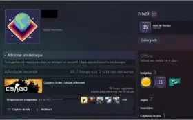 Conta Prime Global 15 Anos CSGO