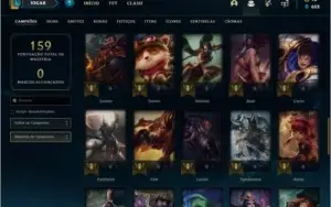 Conta Unranked com 17 skins e 53 champs