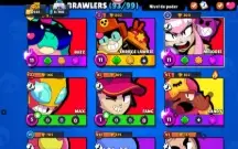 Conta de brawl Stars com 37.000 troféus e 93 brawlers