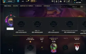 Unranked com 150 Champs e 237 Skins ( TOP / JG / ADC )
