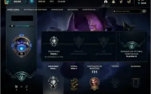 Conta de lol prata 1 ex platina