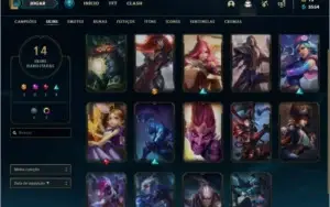 Conta de lol prata 1 ex platina