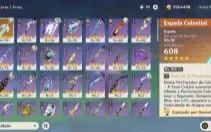 Conta Genshim AR56- 16K Gemas, Raiden,Nahida,kazuha,Yelan...