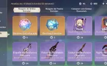Conta Genshim AR56- 16K Gemas, Raiden,Nahida,kazuha,Yelan...