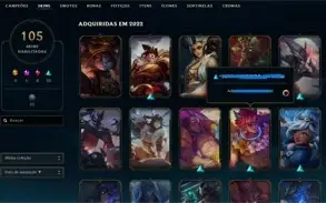 CONTA OURO 4 COM 105 SKINS