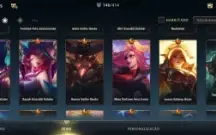 Conta De Wild Rift + 146 Skin Total, 23 Lendária, Rank Ouro.