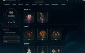 Conta LoL Platina IV LVL 333, com passe do evento, 227 skins