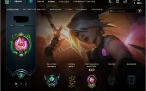 Conta LoL Platina IV LVL 333, com passe do evento, 227 skins