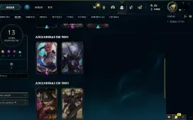 Conta Com Várias Skins (Yasuo Chefão, Qiyana True Damage+)