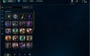 CONTA PLATINA 1 TODOS CAMPEÕES 158 SKINS!