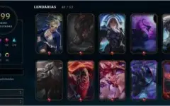 Conta LOL - PLATINA 1 - 599 SKINS