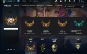 Conta ouro 1 com 122 Champs e 168 Skins + 1 Prestigio