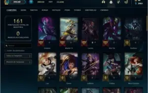 CONTA OURO 3 COM 48 SKINS E 57 CHAMPS