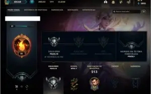 Conta prata 3 com 20 skins e 53 champs