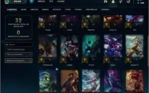 Conta prata 2 com 2 skins e 28 champs