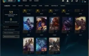 Conta prata 2 com 2 skins e 28 champs