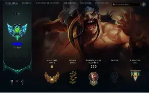 Conta lol gold 2, muitas skins pra sair rapido.