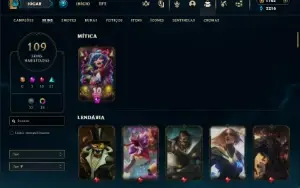 Bronze 3 com TODOS os champs e 109 Skins (Mais de 100 Jogos)