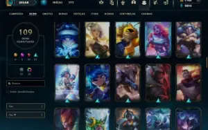 Bronze 3 com TODOS os champs e 109 Skins (Mais de 100 Jogos)